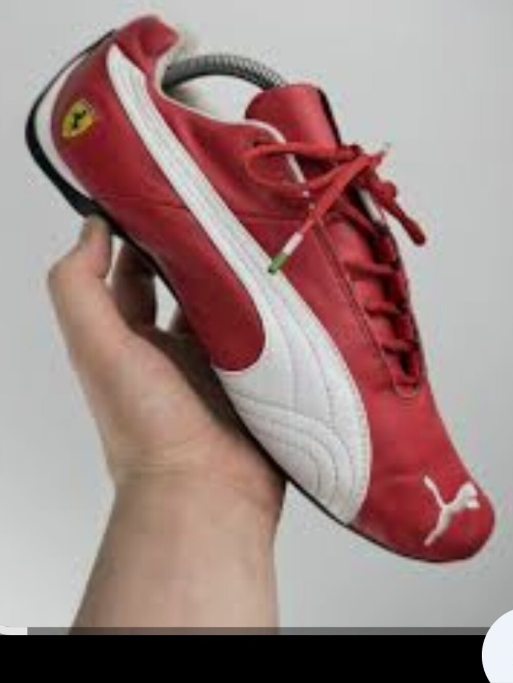 Puma Men’s Red & White Racing-Inspired Sneaker